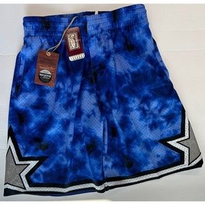 MITCHELL & NESS NBA GALAXY ORLAND MAGIC SWINGMAN SHORTS 3M REFLECTIVE Sz M $110